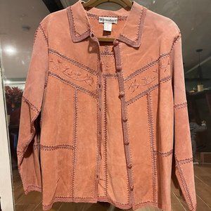 Leather Shirt Jacket